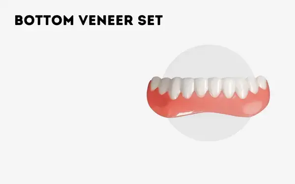 Instant Smile Teeth Veneers Lower Only